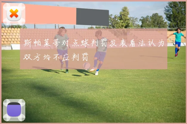 斯帕莱蒂对点球判罚发表看法认为双方均不应判罚